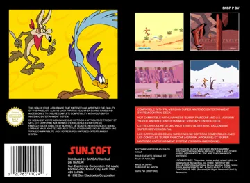 Wile E's Revenge (Europe) (Proto) box cover back